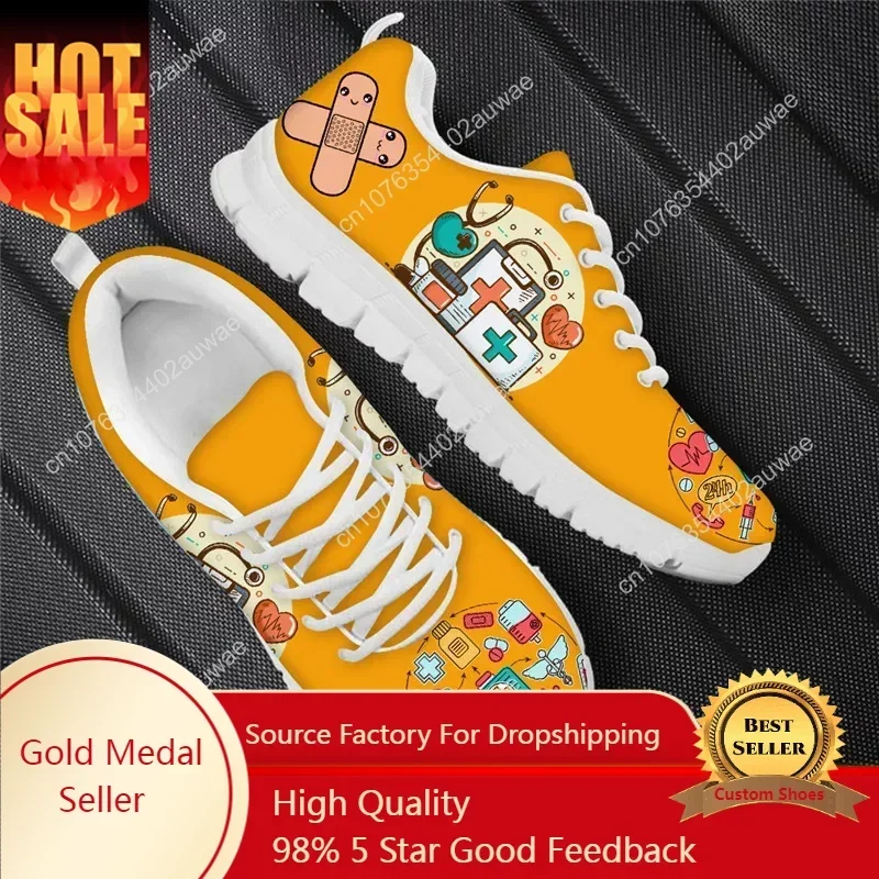 Health & Wellness Unlimited - Zapatos planos informales de diseño médico