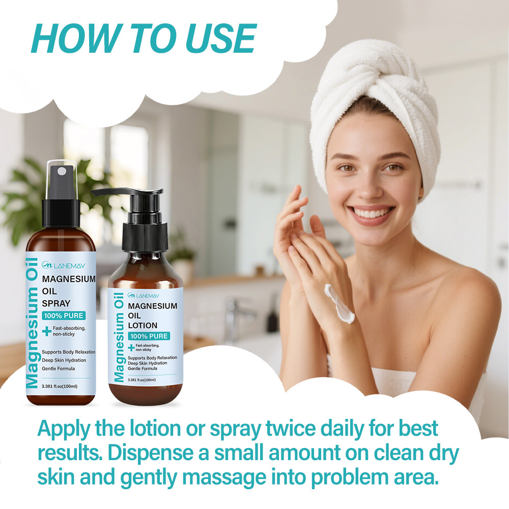 Set de Spray y Loción de Aceit - Bath Salts Magnesium reseña y precio