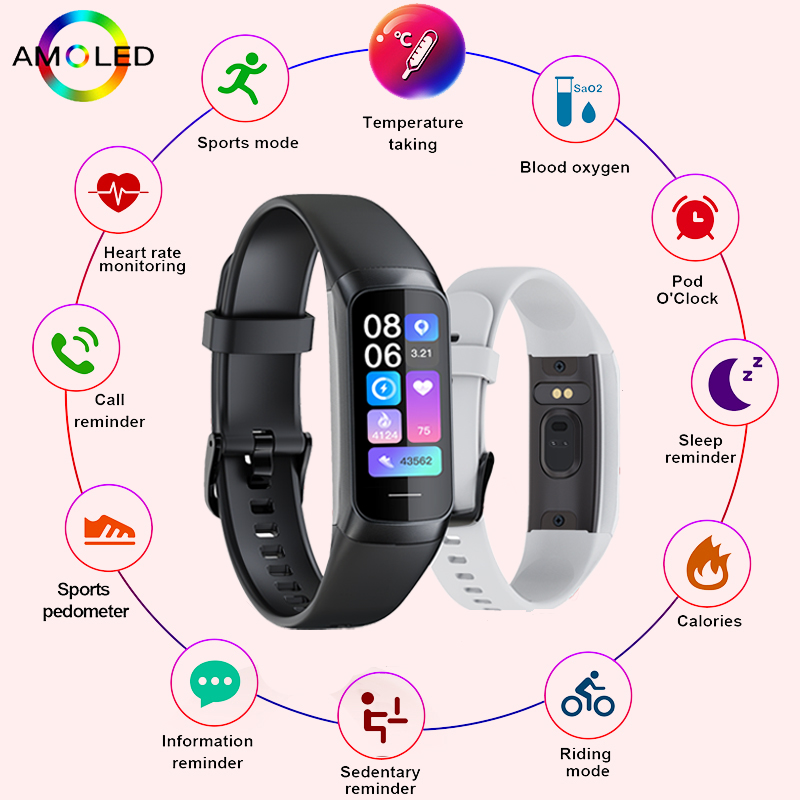 LIGE 1,1 pulgadas Amoled Monit - Health Wellness Bracelet reseña y precio