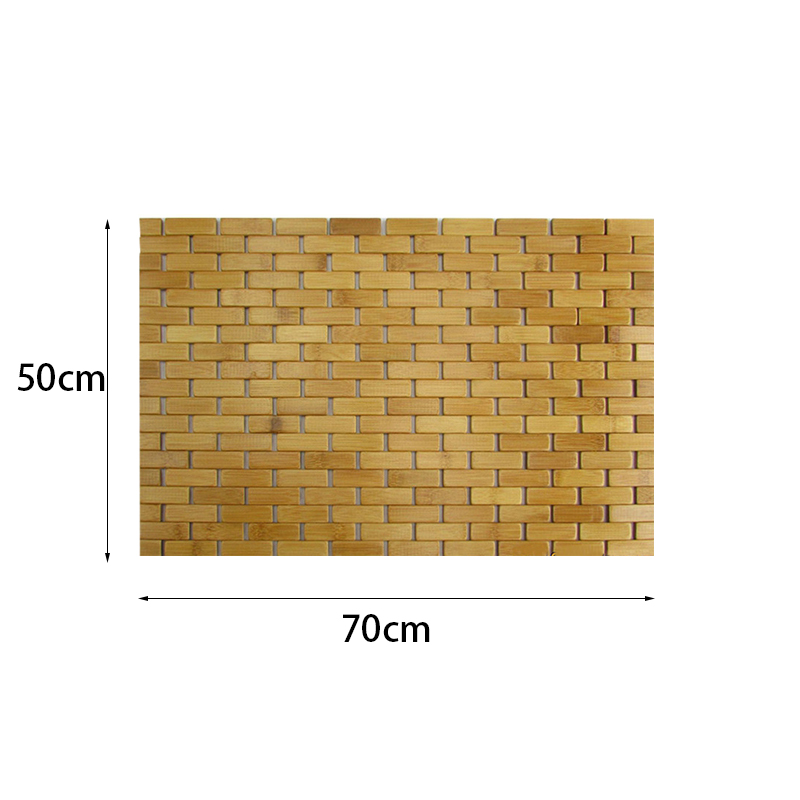 Alfombra de baño de madera de  - Bamboo Bath Mat reseña y precio